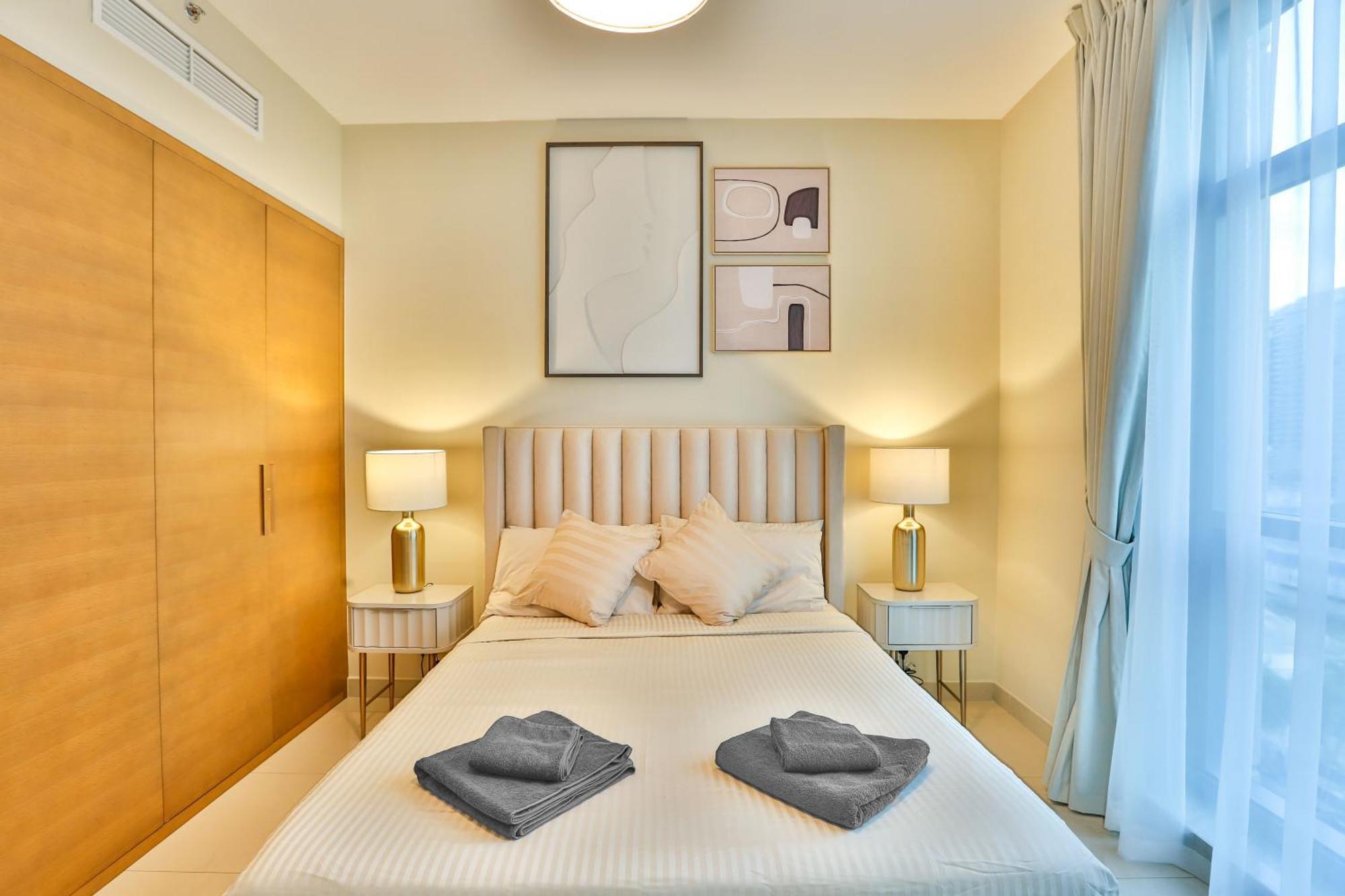 두바이 Lux 1Br 2 Min To Burj Khalifa 아파트 외부 사진